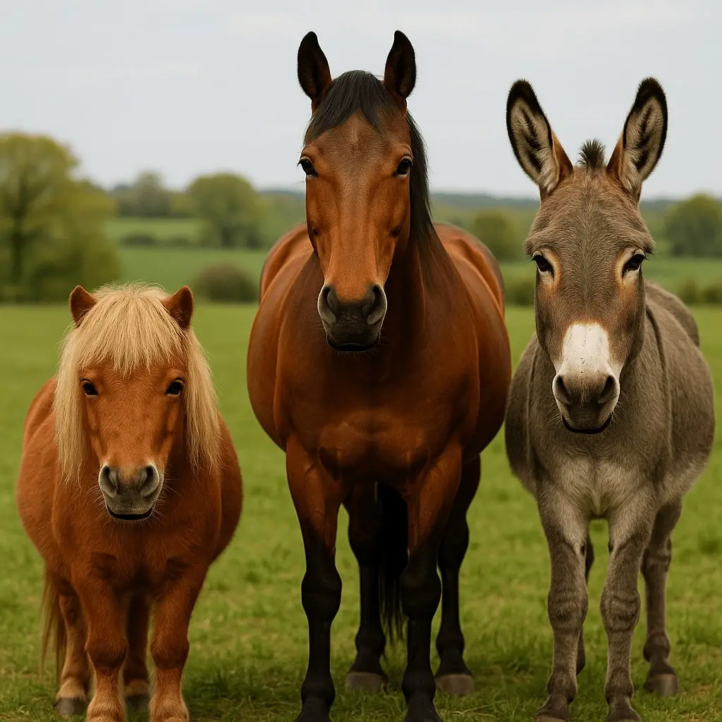 Pony vs Horse vs Donkey