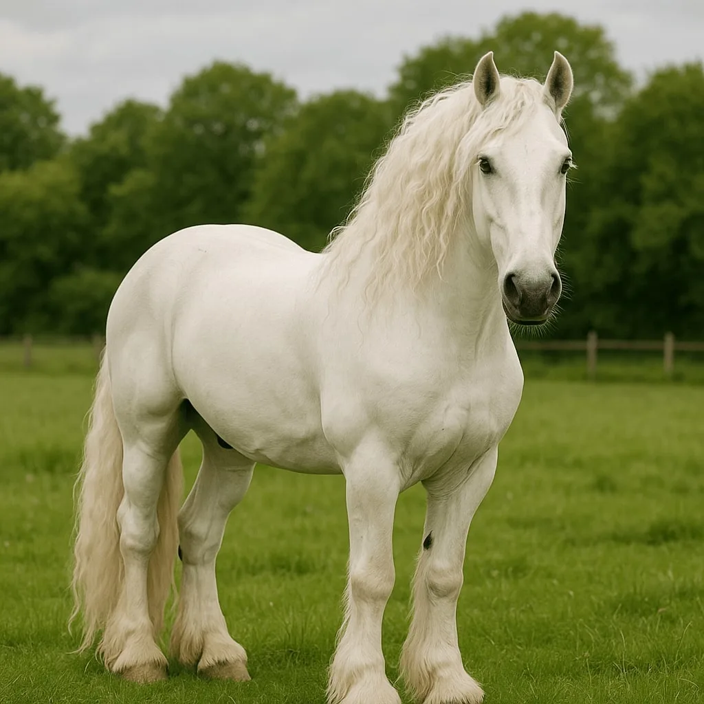 White Friesian Horse