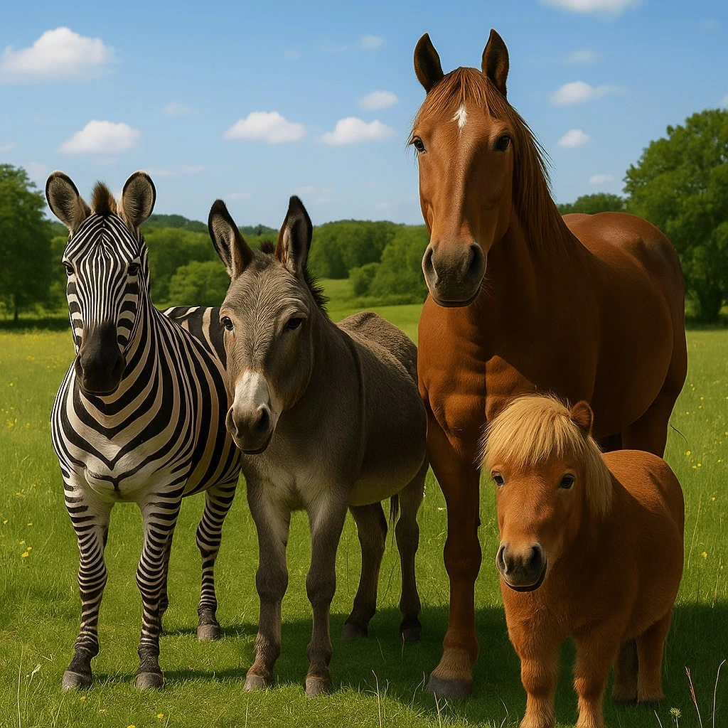 Zebra vs Donkey vs Horse vs Pony