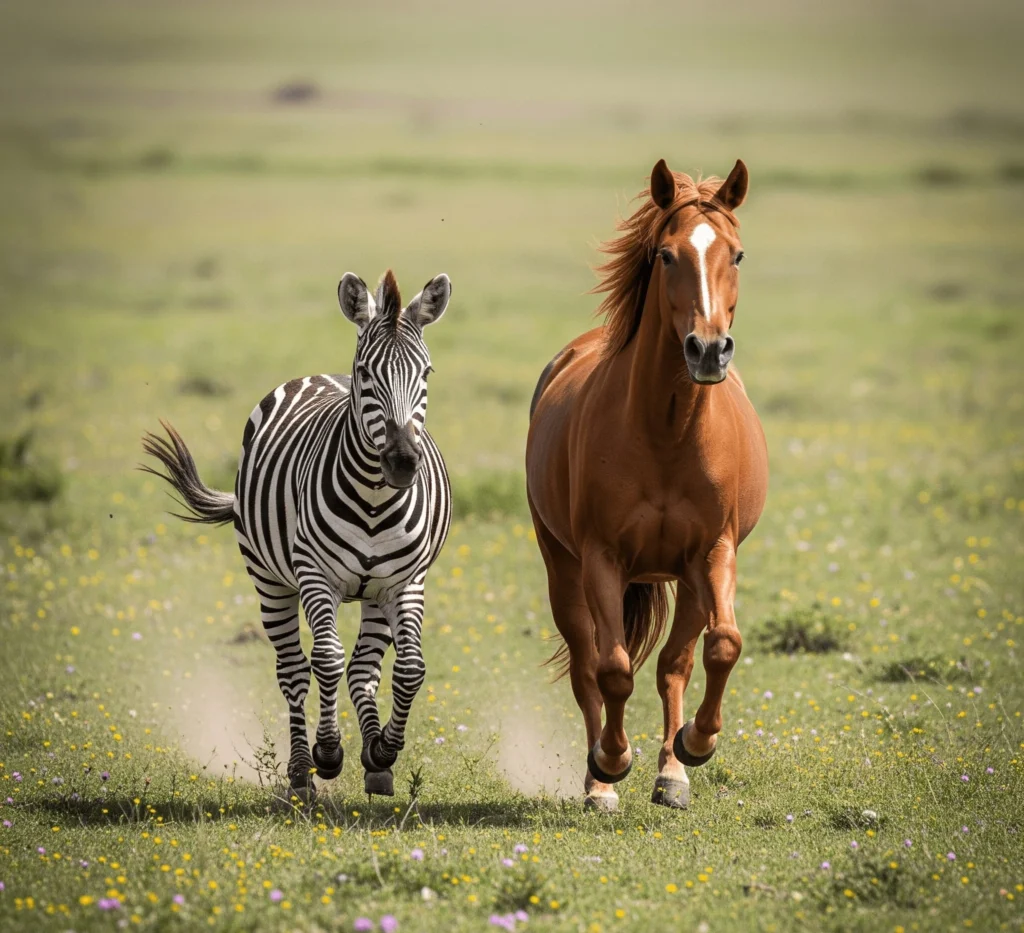 Zebra vs Horse Zebra vs Horse